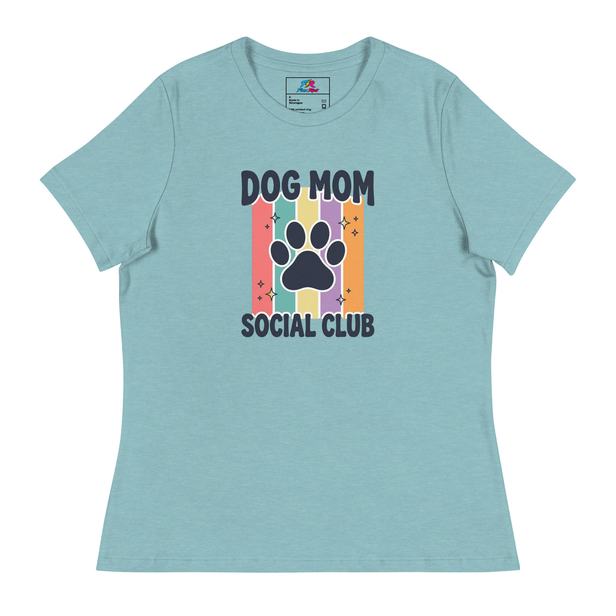 Order the Dog Mom Social Club Women's Boxy Tee, a stylish relaxed-fit top for dog lovers who want comfort with personality.