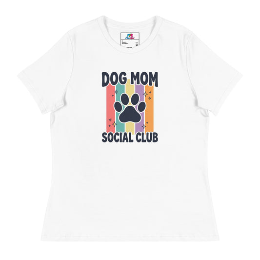 Celebrate your pup-loving style with the Dog Mom Social Club Women's Boxy Tee, a relaxed, playful essential for every proud dog mom.