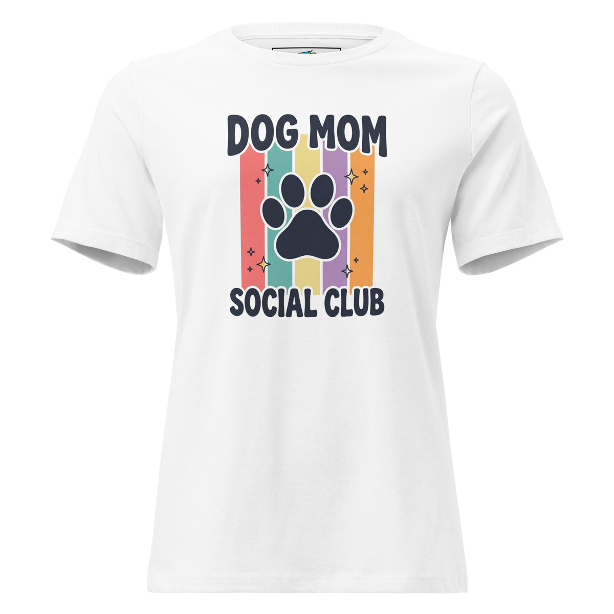 Purchase the Dog Mom Social Club Women's Boxy Tee, featuring an easy boxy fit and playful style for walks, brunch, and cuddle time.